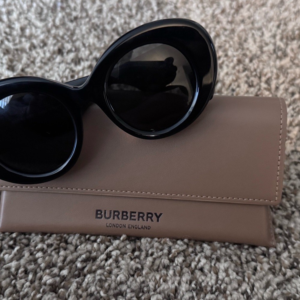 Burberry Black and Tan Oversized Sunglasses - Picture 2 of 10